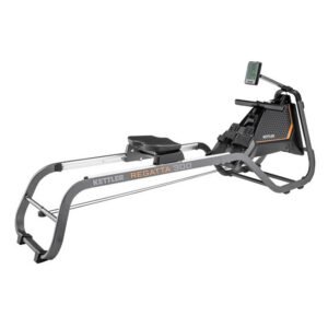 Is sonos pavaizduotas REGATTA 300 1 irklavimo treniruoklis, su valdymo panele