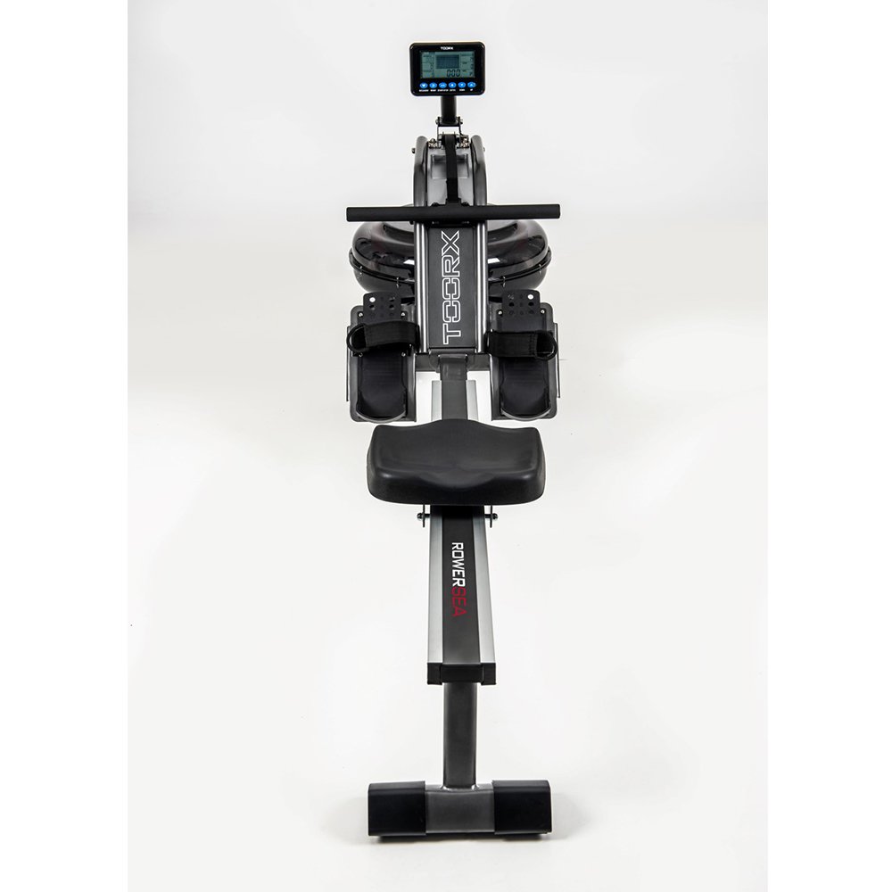 ROWER-SEA-2 irklavimo treniruoklis, fotografuotas is galo, matoma valdymo panele